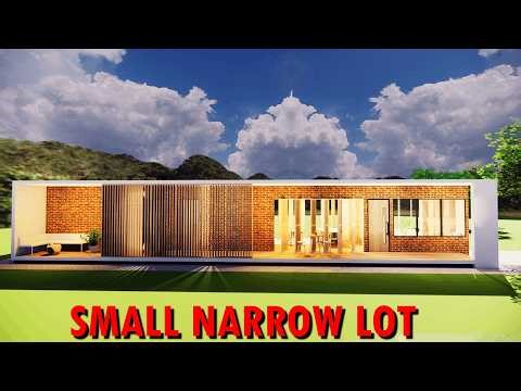 2-Bedroom Narrow House Design with Side Deck (83 sqm)