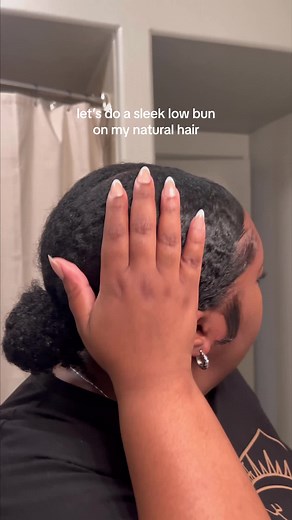 Sleek Low Bun Tutorial for Natural Hair