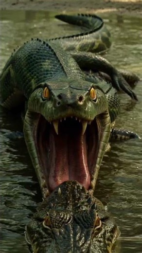 The python ate the crocodile.