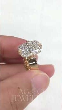 6 Carat Elongated Cushion Cut Diamond Ring – Double Claw Prongs & Bold Statement Band