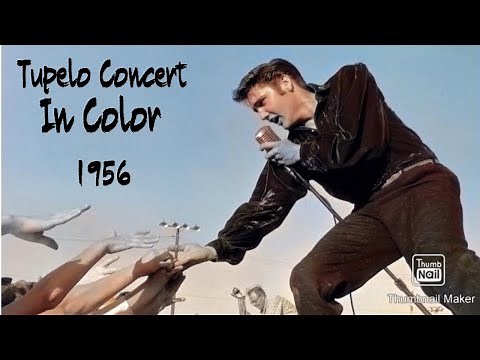 Elvis’s Tupelo Concert in Color 1956 Footage