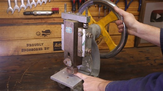 Hand Press Rescued from Metal Recycling Restored