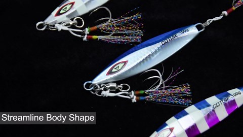 Goture Slow Pitch Jigs, Glow Flat Fall Jig Fishing Lure with Double Assist Hooks and Swivel, Fishing Jigs Saltwater 40g-250g Deep Sea Fishing Jigging Lures for Tuna,Dogtooth Tuna, Yellowtail,Kingfish
