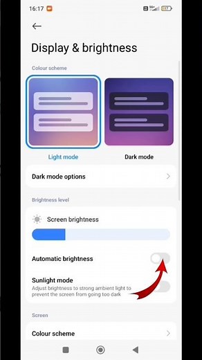 How to turn on automatic brightness in all Android phones with just single setting #brightness