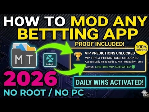 How to Modify Any Betting App in 2026 (No Root) | MT Manager & Antisplit Tutorial