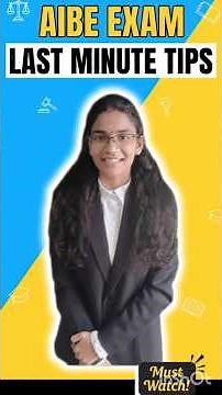 AIBE exam 2025 Nov 30 Last minute tips | All the very best dears