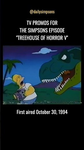 Fox and syndication promos for The Simpsons episode “Treehouse of Horror V,” first aired 10/30/1994.