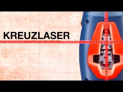 Wie benutze ich einen Kreuzlaser?