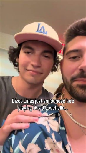 Disco Lines just announced he’s playing Day 0 Coachella… who’s pulling up to Thads set?! .