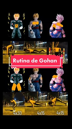 Rutina de Entrenamiento de Gohan para un Cuerpo Ideal