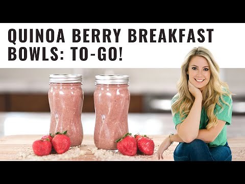 Quinoa Berry Breakfast To-Go! Easy Healthy Breakfast Meal Prep Recipe