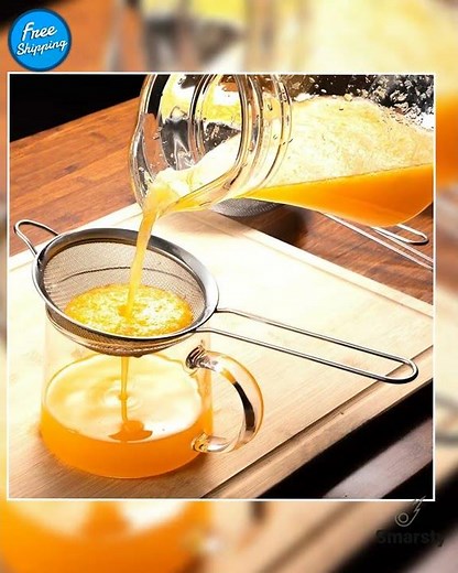 3 Piece Stainless Steel Fine Mesh Strainer Set for Baking