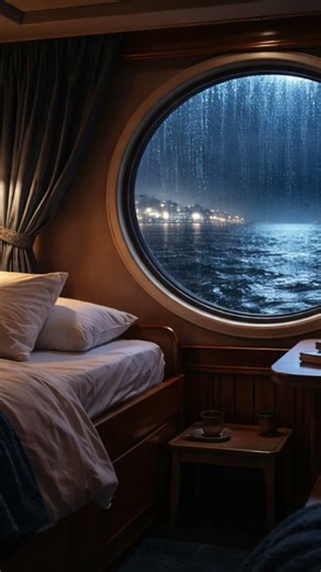 8 Hours Night Ferry Cabin 【Sleep Sounds】【睡眠用BGM】夜のフェリー客室 8時間