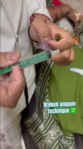 Broken ampule technique✅#nurse #injection #nursing #nursingstudent #bscnursing #ytshorts #subscribe