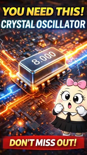 Crystal Oscillator Explained in 45 seconds #pixelpathways #crystaloscillator