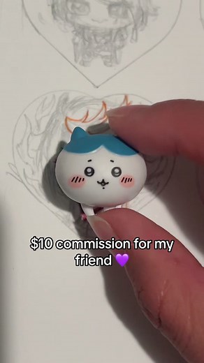 taking 10 slots for keychain commissions! he so tiny #art #commissionsopen #diy #vtuber #shuyamino #nijisanji #nijisanji_en