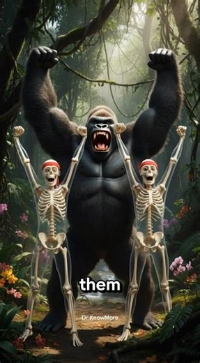 What Happens If You Live With Gorillas For 30 Days? | Human Transformation in Jungle 🦍 #shorts