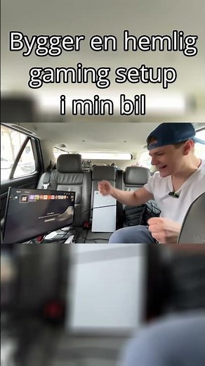 Bygger en HEMLIG GAMING SETUP i min bil