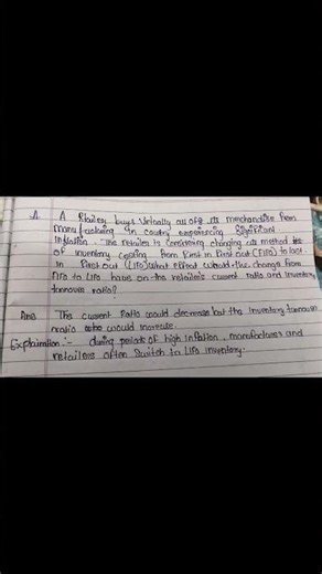 US CMA # Exam inventory # LIFO AND FIFO Method