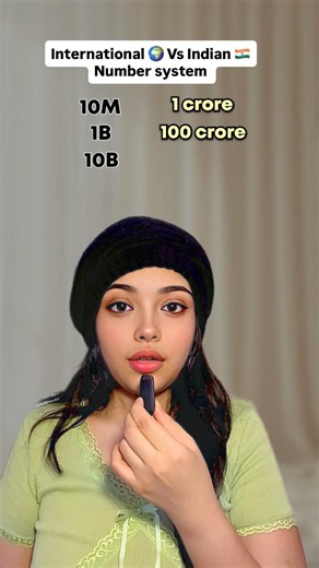 Number system explained 🔥✨ #numbers #international #shortvideo #indian #numbersystem #shorts