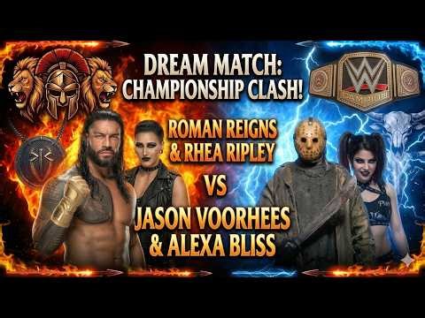 WWE 2K25 LIVE : ROMAN REIGNS, RHEA RIPLEY Vs. JASON, ALEXA BLISS 😱 SMACK DOWN FIGHT P-11