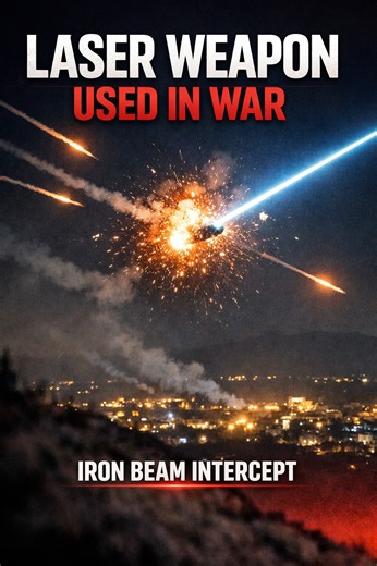 🚨 HISTORY JUST CHANGED. For the first time ever, a laser weapon was used in real combat. Israel’s Iron Beam system intercepted incoming rockets and drones over the north using concentrated energy instead of traditional missiles. Each interception reportedly costs about $3 in electricity. This isn’t science fiction anymore. This is modern warfare evolving in real time. Energy vs rockets. Precision vs saturation. The battlefield just entered a new era. What does this mean for the future of war? #