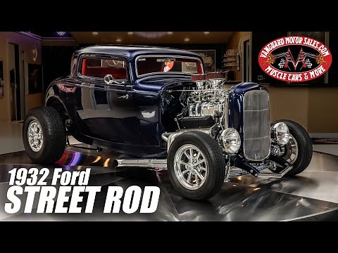 1932 Ford 3 Window Street Rod For Sale Vanguard Motor Sales #0000