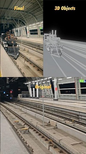 CGI Breakdown 🚂🔥#vfx #blender #cgi
