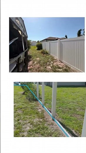 White Vinyl Privacy Fence Repair and Replacement in North Port