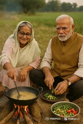 Sheikh Hasina y Narendra Modi: Vida en el campo