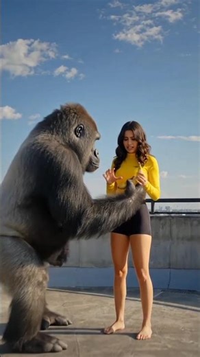 Gorilla +banana☺️ #memes #banana