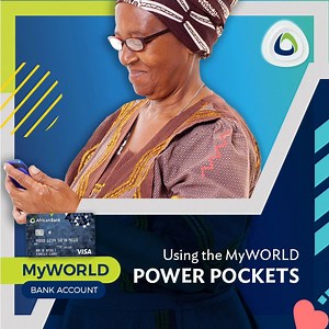 Life can become challenging, but #SouthAfricans pride themselves on being able to take care of their families and loved ones. Sending money home no longer has to be cash or a hassle, you can do this safely with the #AfricanBank MyWORLD account Power Pockets. You can open your account in just 5 minutes and start your unique ability to bank together through shared banking. #MadeToShare #AfricanBank #WeAreYou | Africanbank