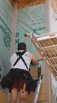 Installing Hardie Siding Quick and Easy #fyp # #youtubeshorts #shorts #sidingreplacement #reels