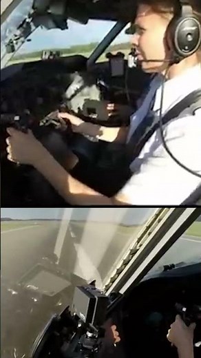 Lady Power! Captain Marina Lifting Off Air Baltic's Dash 8 Q400 from Riga like a feather! [AirClips]