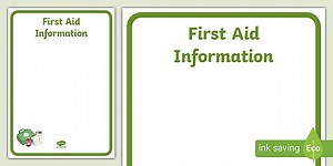 First Aid Information Poster