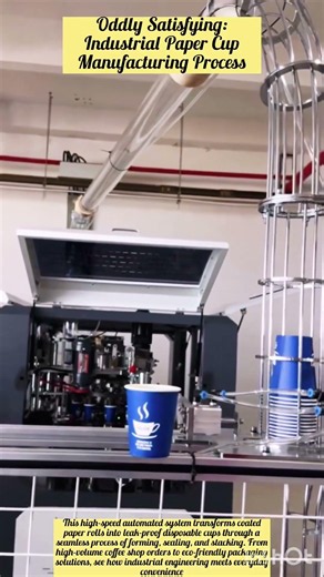 Oddly Satisfying: Industrial Paper Cup Manufacturing Process
