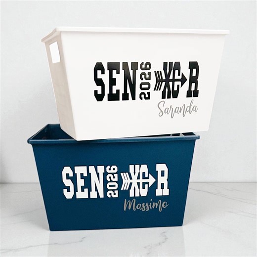 Personalized Sports Sport Graduation Gift Basket - Cross Country XC Senior 2026 Grad Bin Gift - Etsy