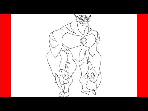 How To Draw Rath From Ben 10 - Step By Step Drawing