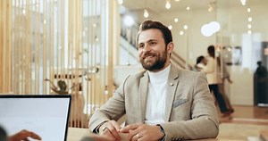 Smile Business Man Handshake Interview Hiring Stock Footage Video (100% Royalty-free) 3670075663 | Shutterstock