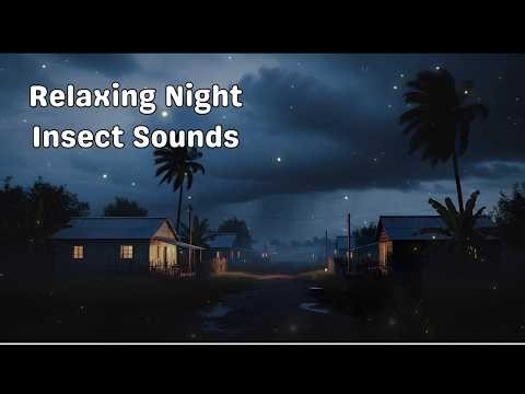 Night Insect Sounds 🌙 Relaxing Cricket & Bug White Noise for Sleep & Relaxation