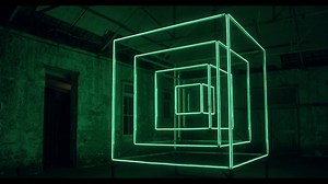 Hypercube: 120 meters of programmable LEDs on a concentric sculpture #ArtTuesday #LEDs