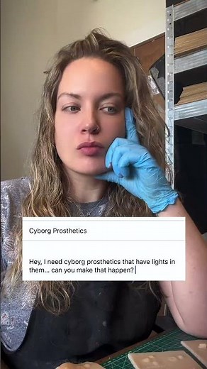 These Cyborg Prosthetics ACTUALLY Light Up 👀 #sfxmakeup