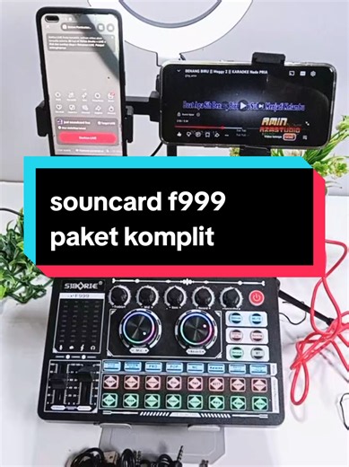 alat karaoke live streaming soundcard f999 paket komplit #souncard #alatkaraoke #f999souncard #siborie #alatlivestreaming