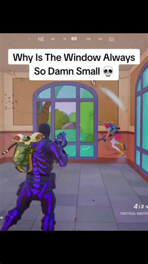 Why Is The Window Always So Damn Small 💀 #shorts #fortnite #gaming