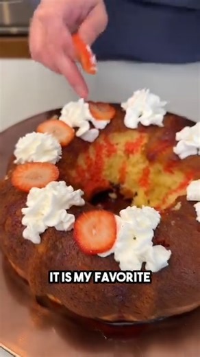 Scrumptious vanilla, strawberry bundt cake 🎬 This video was produced by Network Media and Olivia | The Simple Dish