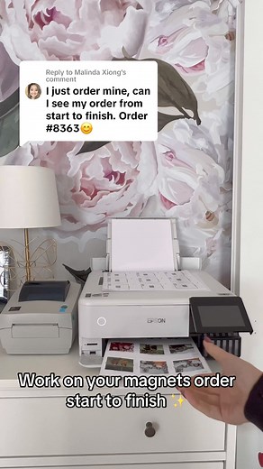 Work on your magnets order start to finish✨ | Heart Printed