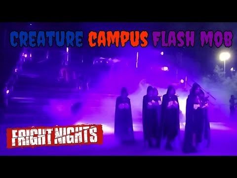 Creature Campus Flash Mob at Night Fright Nights 2023 at Thorpe Park Resort