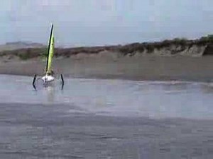 Land Sailing in a storm