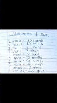 measurement of time #mathematics