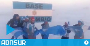 La Base Marambio tuvo su conmovedor festejo de la Copa América